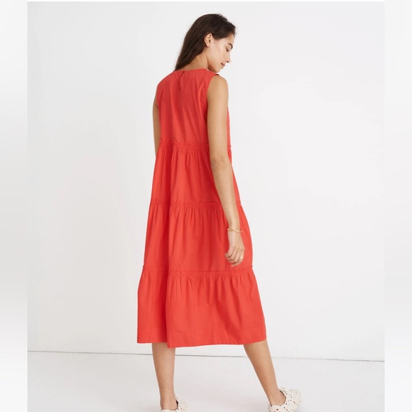 Madewell cattail tiered midi dress - Picture 13 of 16